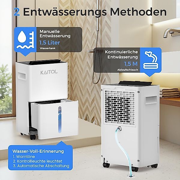 LETGOSPT Luftentfeuchter Luftentfeuchter Elektrisch, Raumentfeuchter Leise günstig online kaufen
