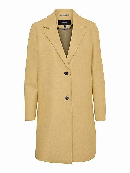 VERO MODA Lange Mantel Damen Gelb günstig online kaufen