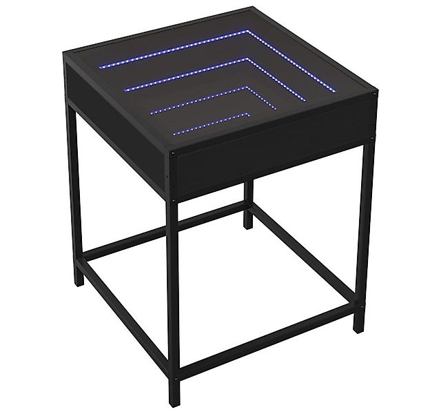 vidaXL Couchtisch Couchtisch mit Infinity-LED Schwarz 40x40x51 cm (1-St) günstig online kaufen