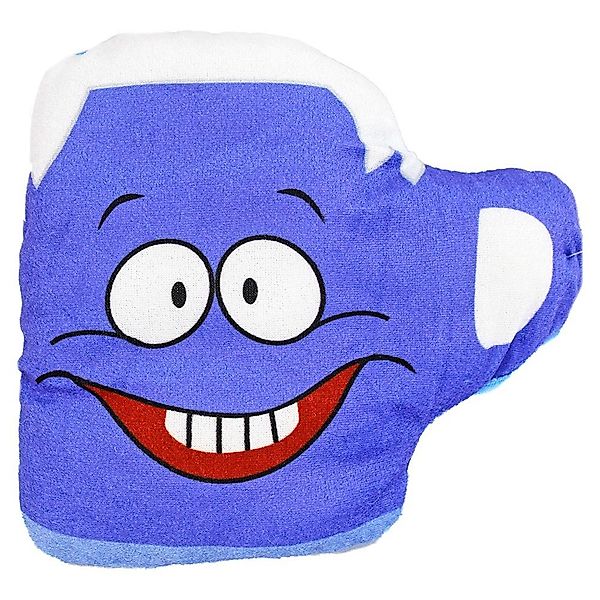 Plüschfigur Plüsch Bierkrug mit lustigem Gesicht günstig online kaufen