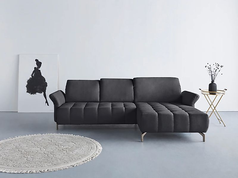Home affaire Ecksofa "Fresh L-Form" Federkern, wahlweise Kopfteilverstellun günstig online kaufen
