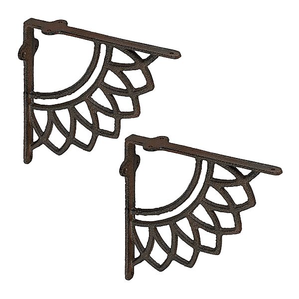 relaxdays Wandregalhalter Regalträger 2er Set Mandala-Design, günstig online kaufen