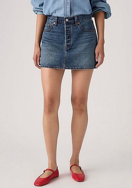 Levi's® Jeansrock ICON SKIRT mit Used-Effekten und ausgefransten Kanten günstig online kaufen