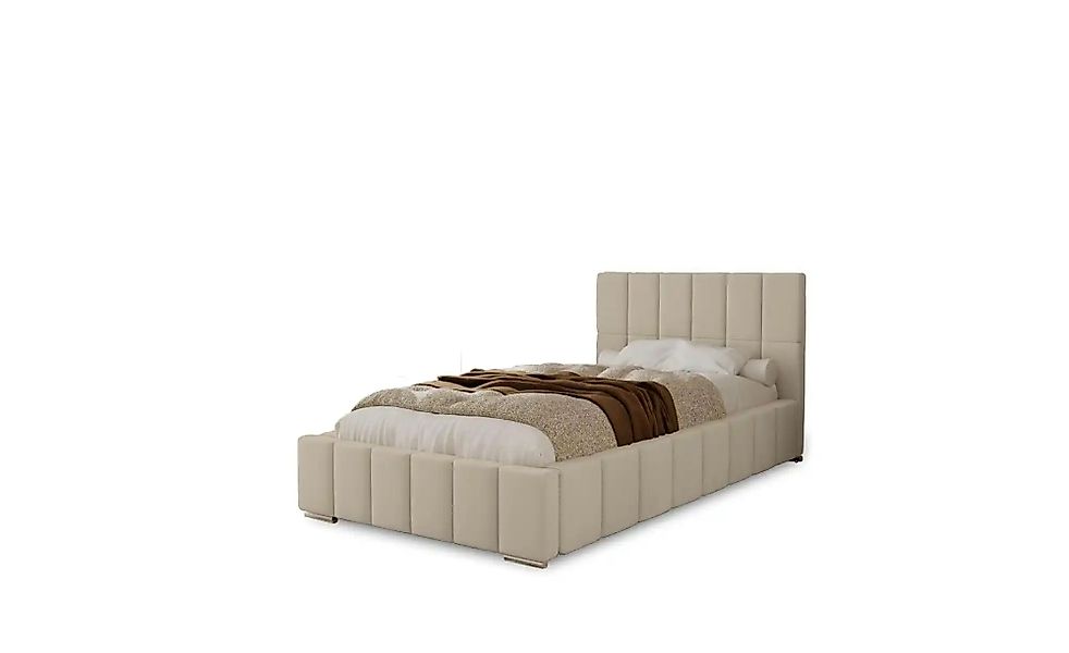 Polsterbett mit Stauraum  Ayr ¦ beige ¦ Maße (cm): B: 155 H: 100 Betten > P günstig online kaufen