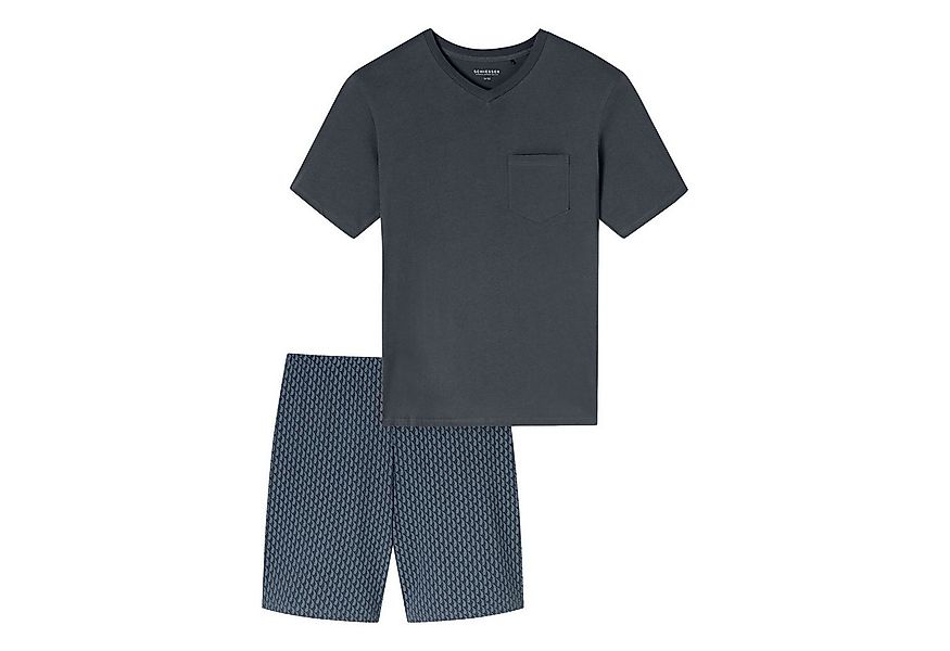Schiesser Shorty Schlafanzug-Set kurz (2 tlg) mit Brusttasche günstig online kaufen