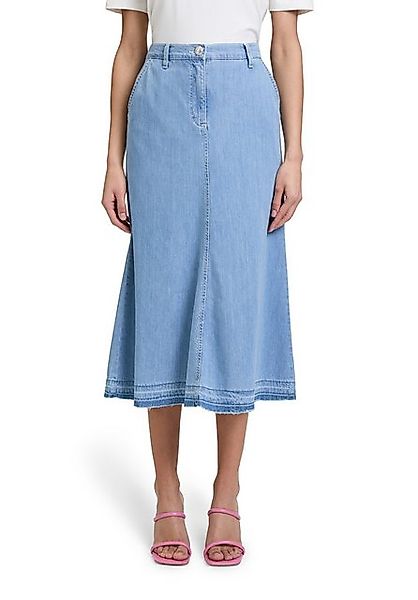 Betty Barclay Midirock Betty Barclay Jeansrock mit offenem Saum Form günstig online kaufen