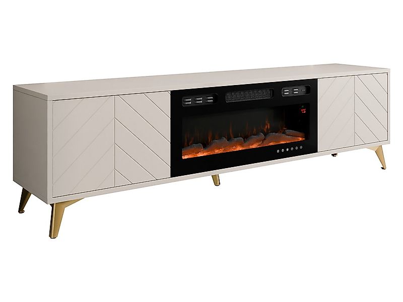 MIRJAN24 TV-Schrank Xylix 2D EF mit Elektrische Kamin (mit zwei Drehtüren) günstig online kaufen