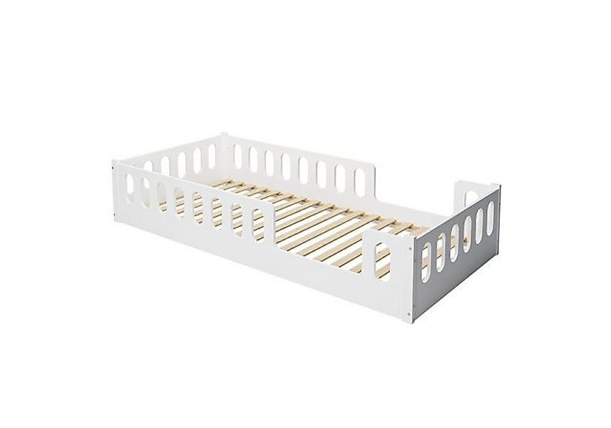 CADANI Kinderbett Monte 80x160 cm (abnehmbarer Rausfallschutz), Bodenbett günstig online kaufen