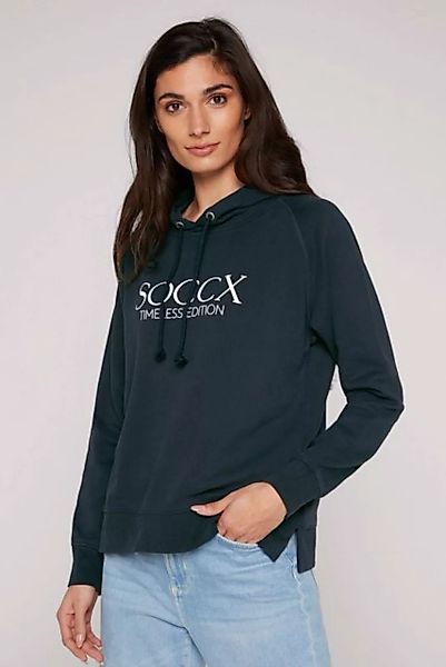 SOCCX Kapuzensweatshirt mit Seitenschlitze günstig online kaufen