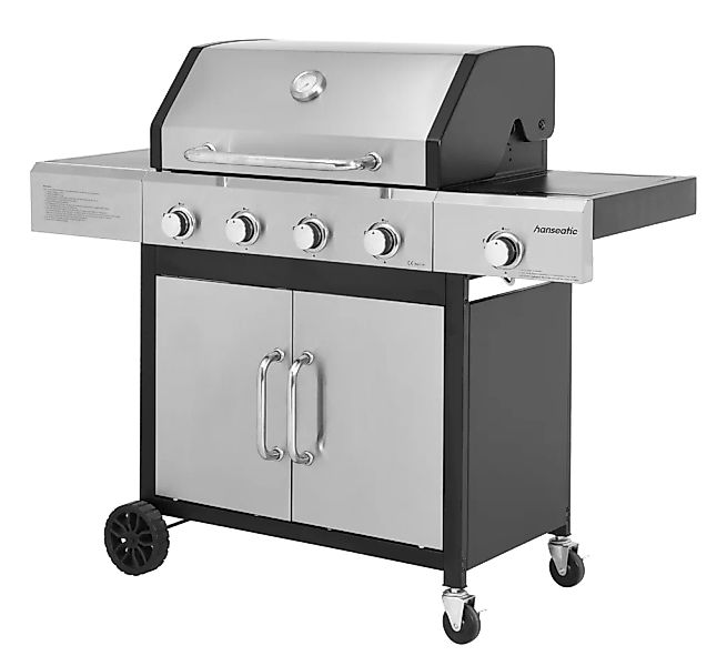 Hanseatic Gasgrill "Rockford" BxTxH: 133x59x112 cm, 14,5 kW Gesamtleistung günstig online kaufen