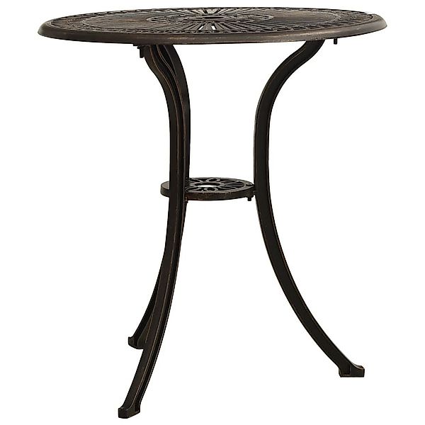 vidaXL Gartentisch Gartentisch Bronzen 62x62x65 cm günstig online kaufen