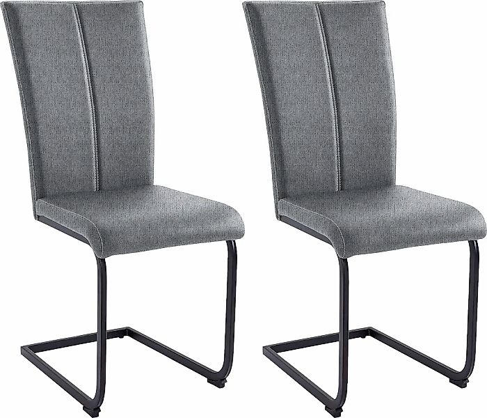 Home affaire Freischwinger "Nils" (Set) 2 Stk. Struktur grob  Strukturstoff günstig online kaufen