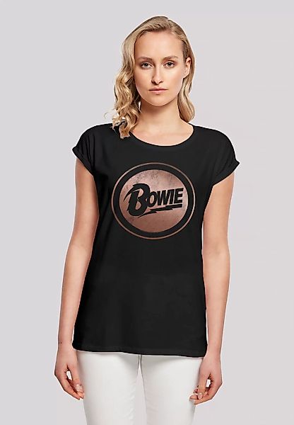 F4NT4STIC T-Shirt "David Bowie Rose Gold Circle", Print günstig online kaufen