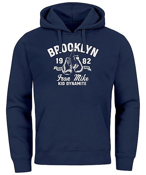 Neverless Hoodie Hoodie Herren Boxen Iron Mike Brooklyn Retro Design Print günstig online kaufen