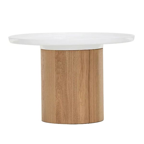 Zeitraum - Apu 3 Beistelltisch - eiche/weiß/Tischplatte Keramik/Gestell Eic günstig online kaufen