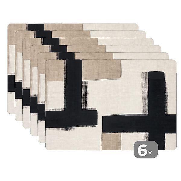 MuchoWow Platzset Schwarz - Abstrakt - günstig online kaufen