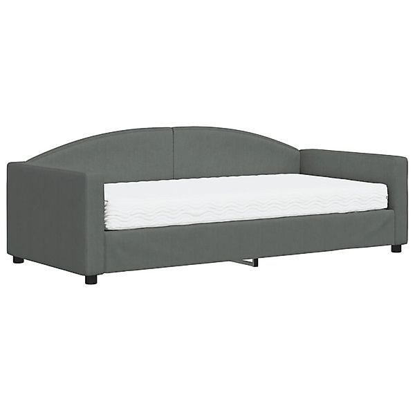 vidaXL Bett Tagesbett mit Matratze Dunkelgrau günstig online kaufen