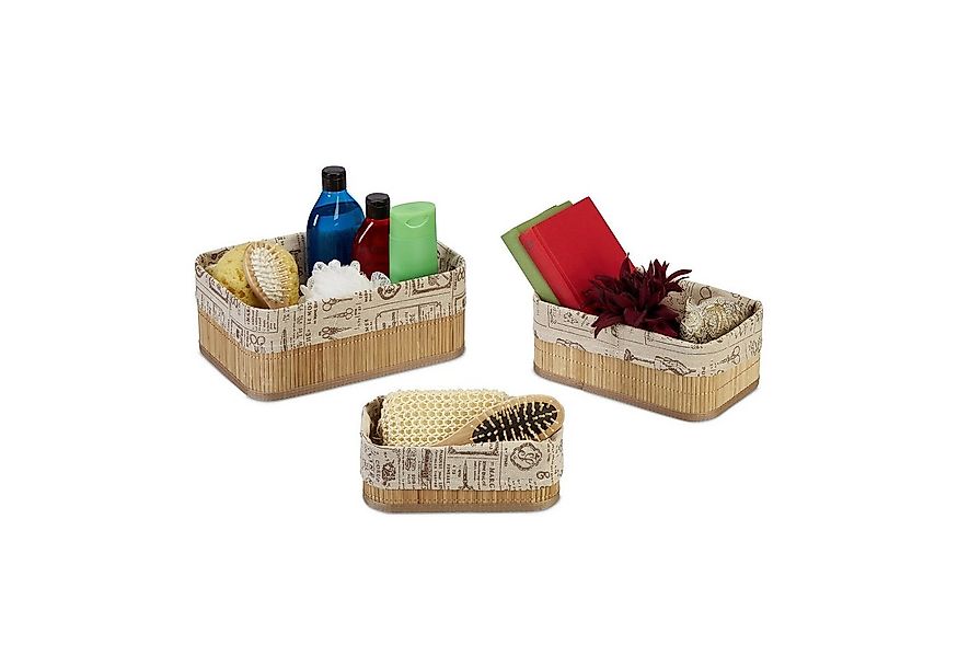 relaxdays Aufbewahrungskorb 3er Set günstig online kaufen