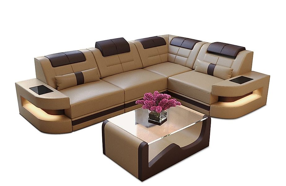 Sofa Dreams Ecksofa Leder Sofa Ledercouch günstig online kaufen