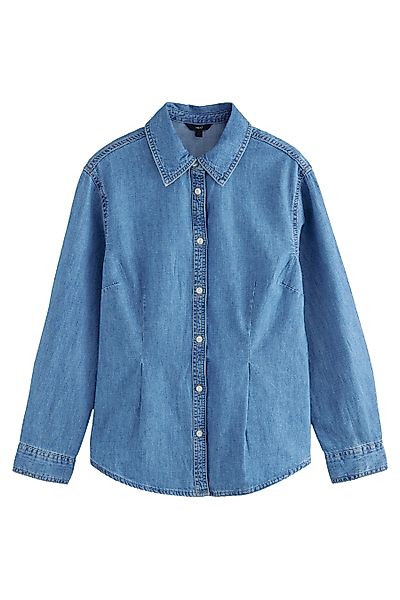 Next Jeanshemd Taillierte Bluse für die günstig online kaufen