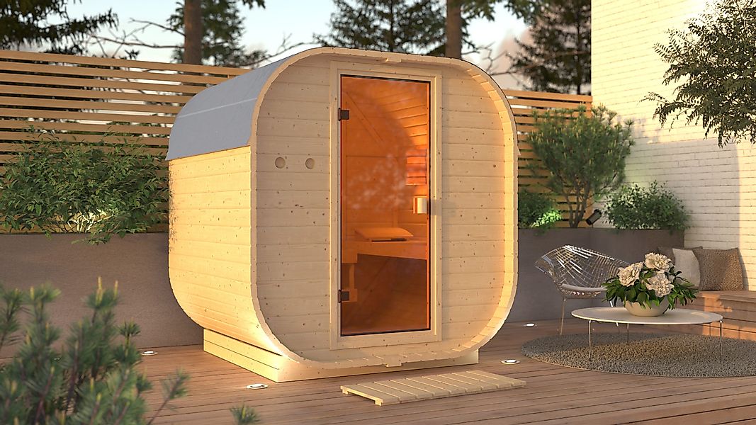 KONIFERA Fasssauna Cube, BxTxH: 199 x günstig online kaufen