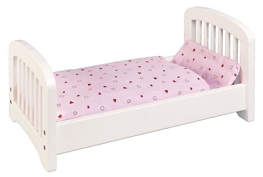 goki Puppenbett Set: Puppenbett mit Puppenbettzeug (4tlg) günstig online kaufen