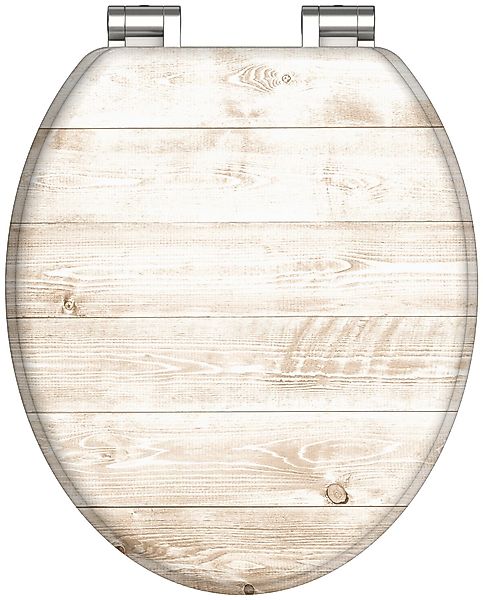 welltime WC-Sitz Holz, mit Absenkautomatik, MDF, günstig online kaufen