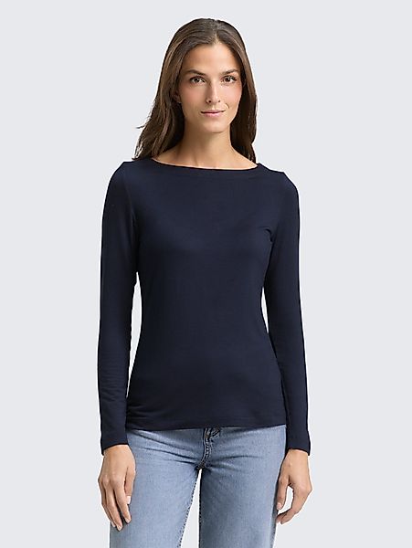 TOM TAILOR Langarmshirt T-Shirt Slim Fit günstig online kaufen