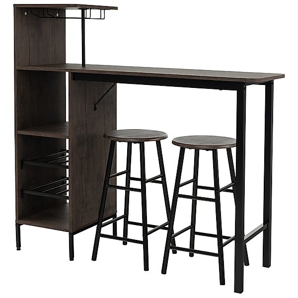 COSTWAY Bartisch (3 TLG. mit Hockern), günstig online kaufen