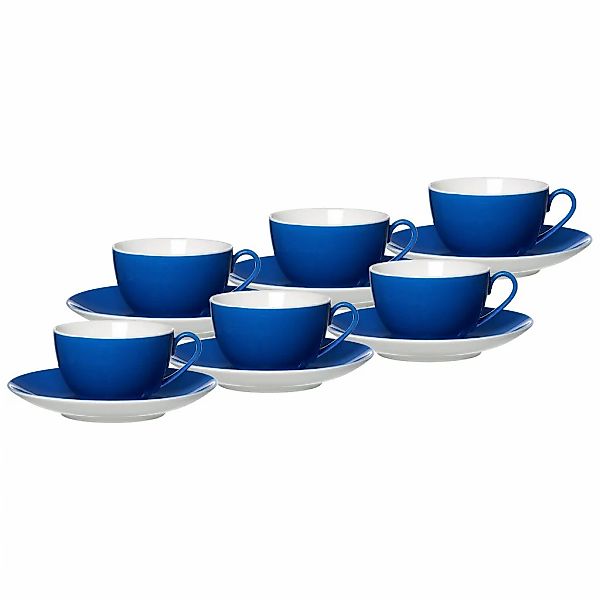 Ritzenhoff & Breker Tasse "Kaffeetassen mit Untertassen Doppio 200 ml 6er S günstig online kaufen