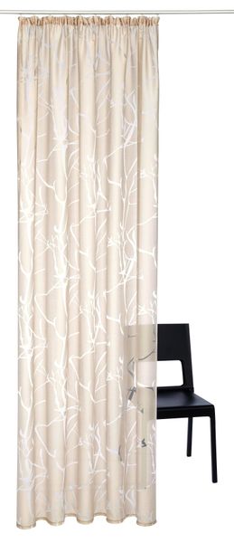 my home Gardine "Anna" Kräuselband 1 Stk. tlg. Viskose, Polyester, Äste-Mot günstig online kaufen