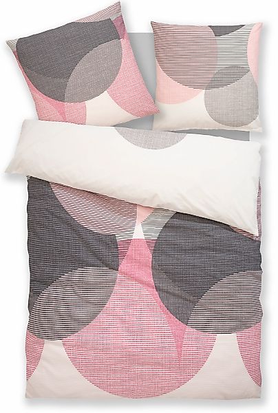 BIERBAUM Bettwäsche Carla in Gr. 135x200 oder 155x220 cm, Feinbiber, 2 teil günstig online kaufen