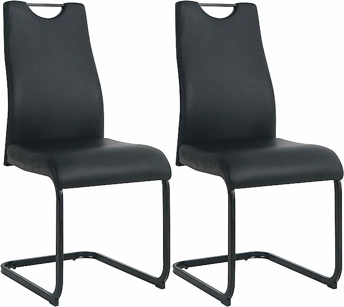 INOSIGN Freischwinger, (Set), 2 St., Kunstleder, mit Wellenunterfederung günstig online kaufen