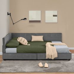 MODFU Polsterbett mit ergonomischer Rückenlehne (Kinderbett günstig online kaufen