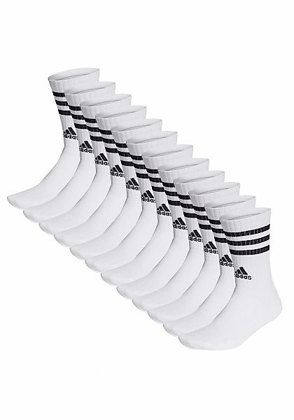 adidas Originals Kurzsocken "Socken 3-Streifen Cushioned Crew 12er Pack" günstig online kaufen