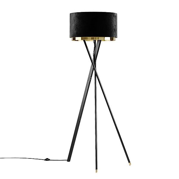 Vicco Stehlampe Goldamo, Schwarz/Gold günstig online kaufen