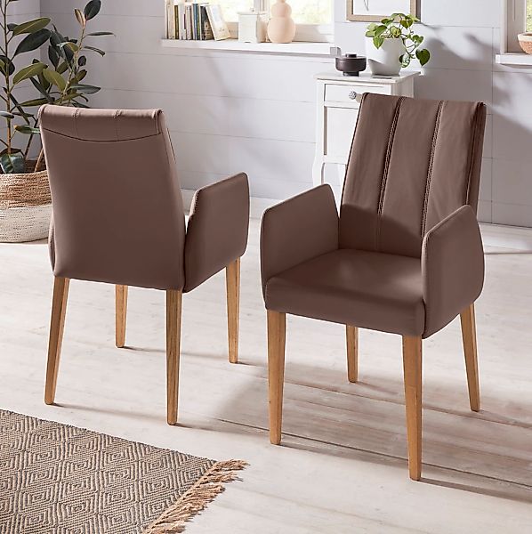 INOSIGN Armlehnstuhl () (1 Stück) Rückenlehne mit Steppung günstig online kaufen