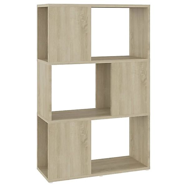 vidaXL Bücherregal Raumteiler Sonoma-Eiche 60x24x94 cm Holzwerkstoff 809074 günstig online kaufen