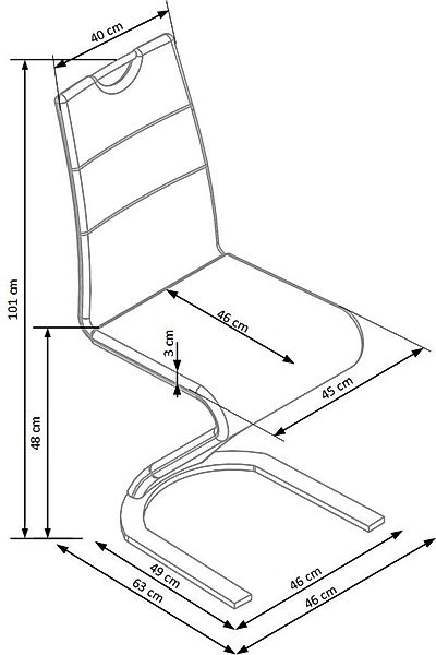 designimpex Esszimmerstuhl 2er Set Design ST-1 günstig online kaufen
