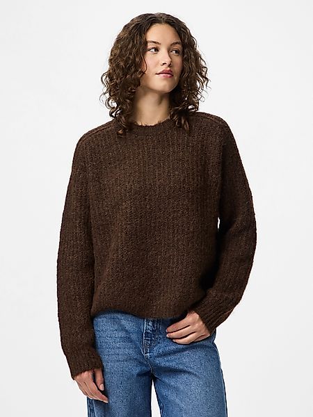 pieces Strickpullover PCCLEO LS O-NECK CHUNKY günstig online kaufen