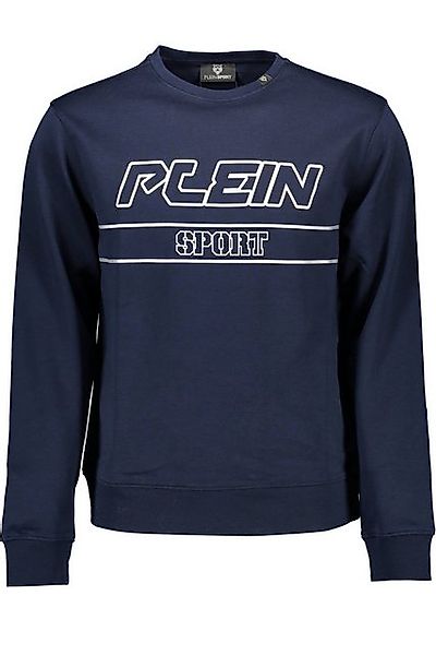 PLEIN SPORT Sweatshirt Herren Langarm-Sweatshirt Blau - Kontrastdetails & günstig online kaufen