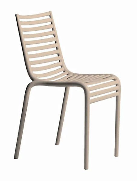 Stapelbarer Stuhl PIP-e plastikmaterial beige / Kunststoff - Driade - Beige günstig online kaufen