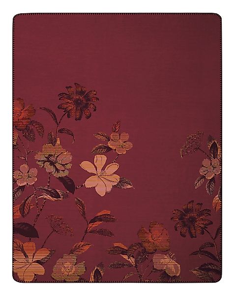 Biederlack Wohndecke "Wohndecke Velvet Bloom mit geketteltem Zierstich" Mad günstig online kaufen