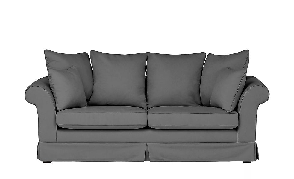 Hussensofa - grau - 214 cm - 70 cm - 92 cm - Polstermöbel > Sofas > 3-Sitze günstig online kaufen