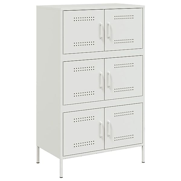 vidaXL Highboard Weiß 68x39x113 cm Stahl 842963 günstig online kaufen