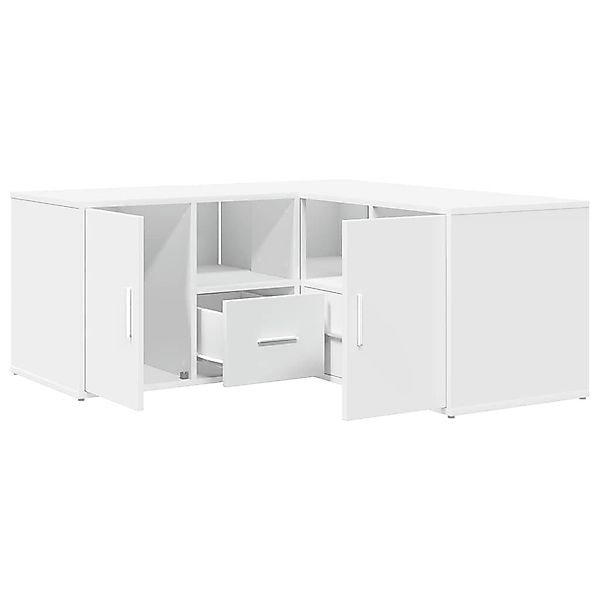 vidaXL Schuhschrank Eckregal Weiß 160x40x45 cm günstig online kaufen