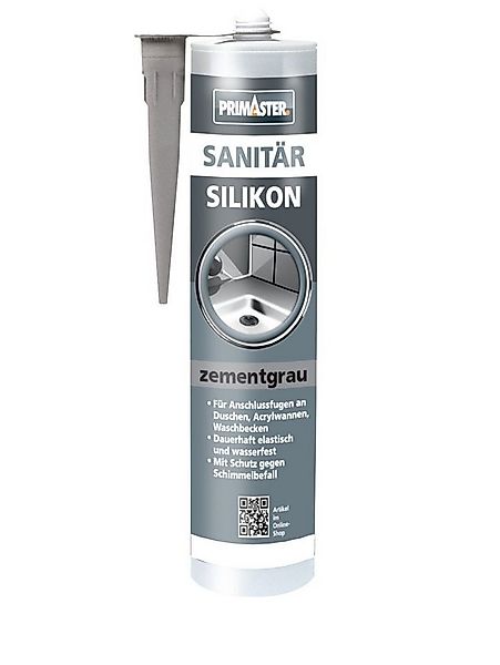 Primaster Silikon Primaster Sanitär Silikon zementgrau 310 ml günstig online kaufen