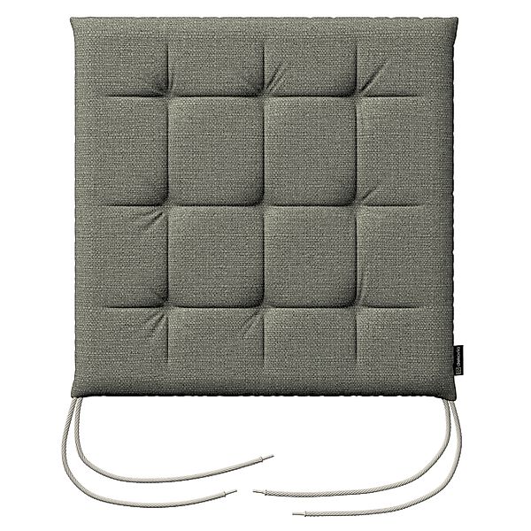 Stuhlkissen Jonas mit Bindeschnur, grau-beige, 40 x 40 x 3,5 cm, Living II günstig online kaufen