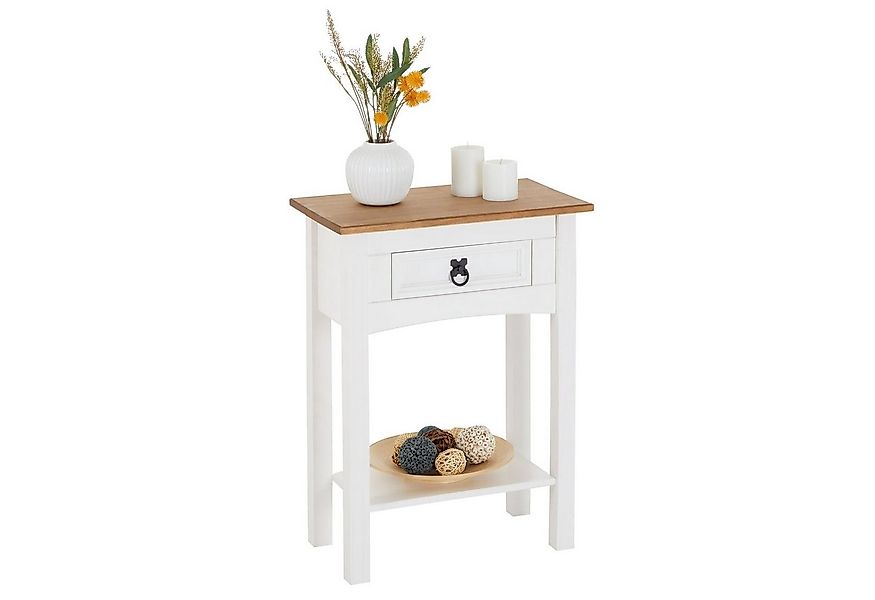 CARO-Möbel Konsolentisch CAMPO, Konsolentisch mit 1 Schublade Beistelltisch günstig online kaufen