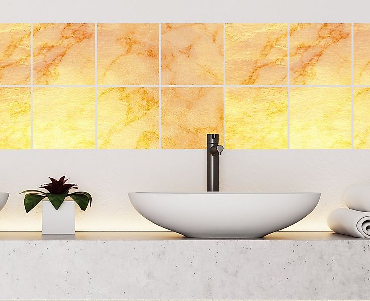 queence Fliesenaufkleber Marmor (Set, 12 St), Stickerfliesen, selbstklebend günstig online kaufen